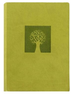 Eccolo Lime Green Tree-Emblem Journal 5 X 7